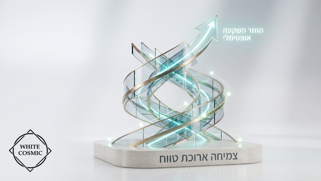 גרף צמיחה פיננסית הממחיש החזר השקעה