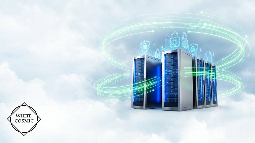 המחשה ויזואלית של שרתי ענן מאובטחים