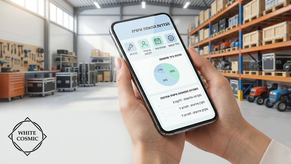 ממשק משתמש מותאם אישית לניהול ציוד